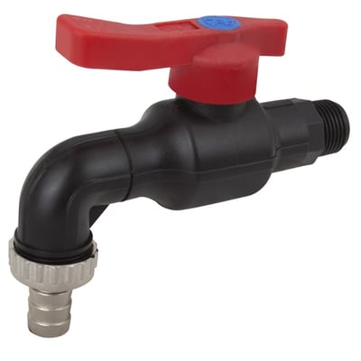 Robinet Dublu Serviciu PP EvoSanitary, Diametru 3/4"-1"