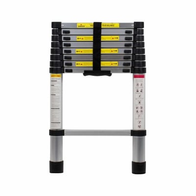 Scara telescopica din aluminiu, extensibila pana la, 2.6 m, 9 trepte, 150 kg