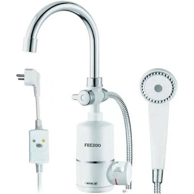 Baterie electrica cu dus, alb, 3000W, 60°C, Freddo SN0050