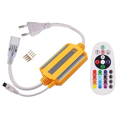 Controler si telecomanda pentru banda led flexibila, 10MM, RGB