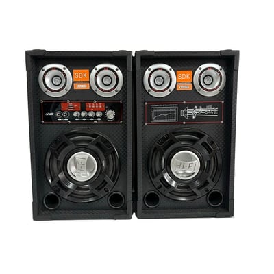 Set 2 boxe active, bluetooth 70W RMS, putere varf 1000w, EQ5+, usb, fm, aux, telecomanda