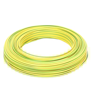 Cablu electric FY, H07V-U, 1.5 mm², 100 m, galben/verde, cupru