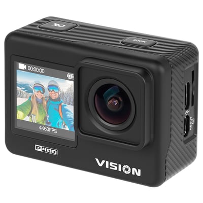 Camera de actiune 4K Ultra HD, 4GB RAM, 256 GB Max. slot card, stabilizare imagine EIS, microfon, unghi larg 170°, port mini HDMI si USB-C, WIFI, filmare subacvatica 30 m adancime