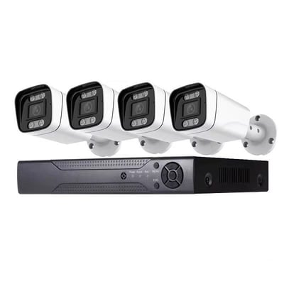 Kit / sistem de supraveghere video cu 4 camere, 2 MP HD, IP66, 3.6mm lentila, full color hd 
