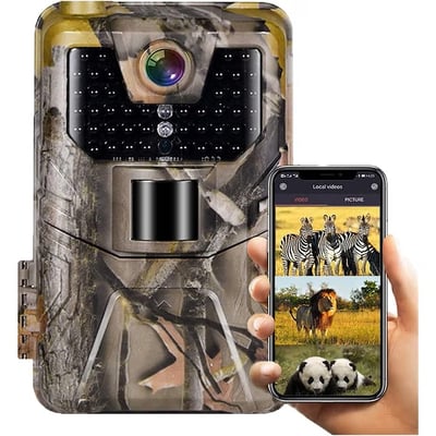 Camera de vanatoare 3MP 4K, 940nm LED-uri IR, senzor de miscare cu vedere de noapte, viteza de declansare rapida de 0, 2 s, alimentare baterii 