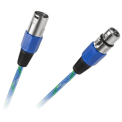 Cablu pentru microfon XLR mama-tata, lungime 3m