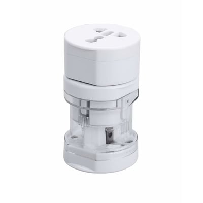 Adaptor universal pentru priza, travel, 110 - 250V AC, 10A, max. 600W, Alb