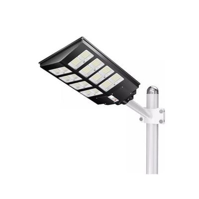 Lampa solara stradala cu panou solar si telecomanda, 800 W, Jortan JT-BKRT-800W, suport metalic, rezistent la apa