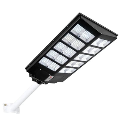 Lampa solara stradala cu panou solar si telecomanda, 1000 W, Jortan JT-BKRT-1000W, suport metalic, rezistent la apa