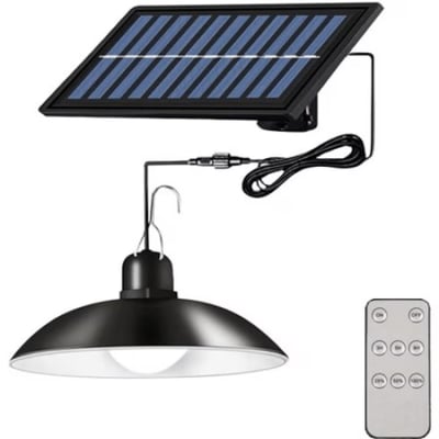 Lampa camping cu incarcare solara si telecomanda, 90Lm/W