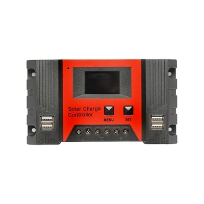 Regulator tensiune PWM panou solar 20A 12V/24V 4X port USB (12V=260W) (24V=520W) max. 50V