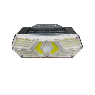 Lampa solara de perete cu senzor de miscare, 88led+44 cob, 20W, 600lm