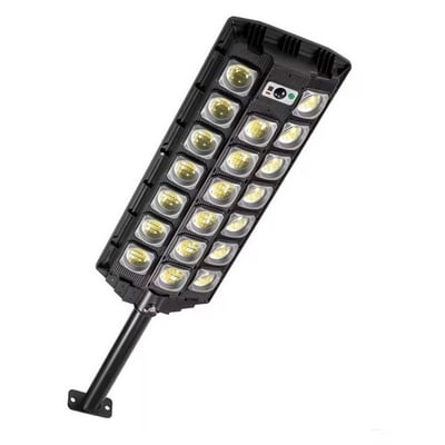 Lampa solara stradala cu panou solar si telecomanda, 150W, suport metalic, 20 celulele led, rezistent la apa ip66, senzor de miscare si lumina