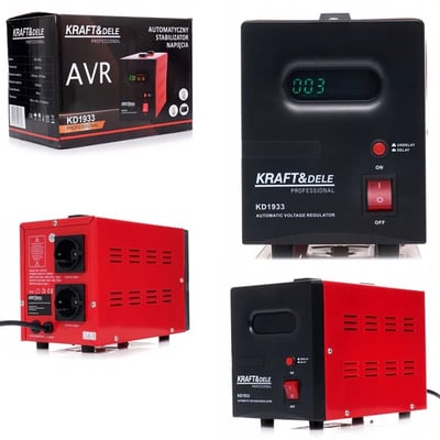 Stabilizator de tensiune, Kraft&Dele KD1933, 2000VA, 230V