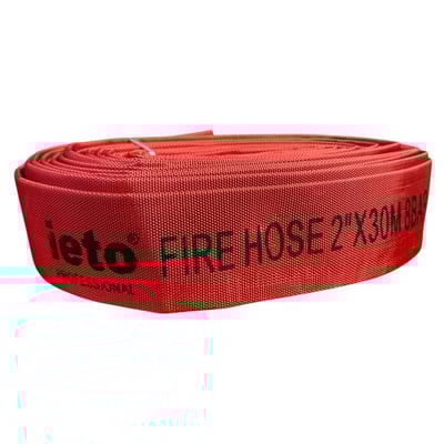 Furtun pompier, 2 toli, 30 m, 8 bar, IETO Professional rosu