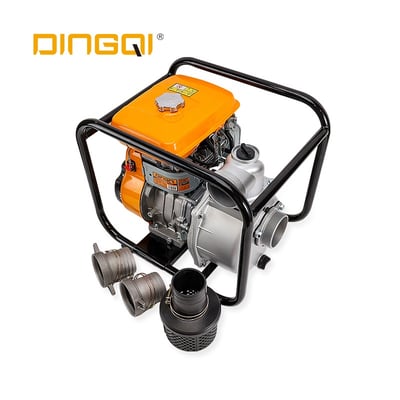 Motopompa apa DINGQI, 3 Toli, 60 m³/h, 6.5 CP, 4 timpi, refulare 28 m, cu senzor un baia de ulei