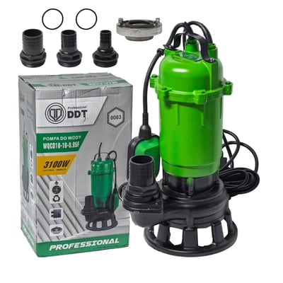Pompa submersibilă pentru apă murdară DDT Professional WQCD10-10-0.95F, 3100W, 25000 L/h, 10 m cu cutit profesional