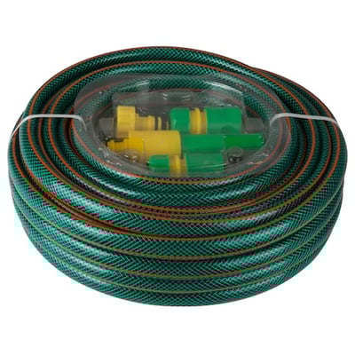 Furtun Gradina Armat 1/2, 20 Metri cu Accesorii, Protectie UV, 8 Bar Presiune Maxima