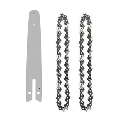 Set lama cu 2 lanturi pentru mini fierastrau cu acumulator, 8 inch, pas lant 1/4, 22 dinti