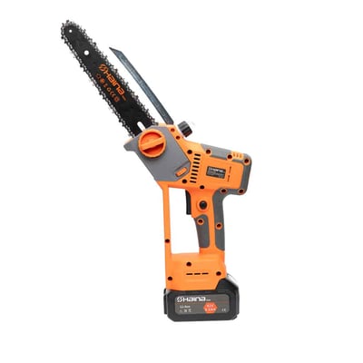 Mini drujba cu acumulator, Haina HM-6800, 62 V, 2 baterii, lungime sina 8 inch, lant rezerva