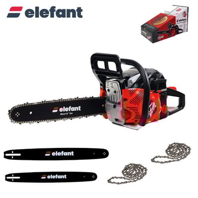 Drujba / motofierastrau pe benzina Elefant EM-5.5, 5.5CP, 4.1 kW, 7 kg, 2 lame, 2 lanturi