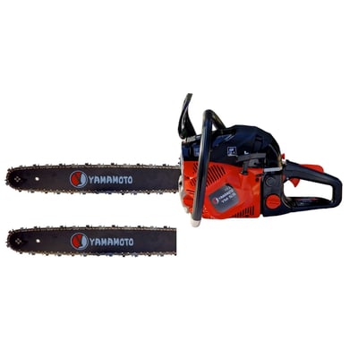 Drujba / motofierastrau pe benzina Yamamoto, 5.5 CP, 4.1 KW, 6.1 kg, 2 lame, 2 lanturi