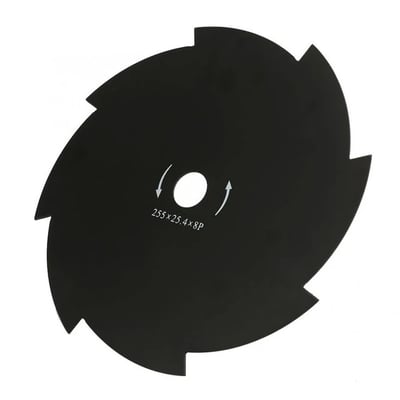 Disc circular motocoasa 255x25.4 mm, 8 laturi