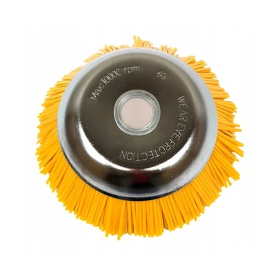 Disc perie matura motocoasa 8'' 200mm , peri nailon, galben