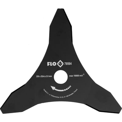 Disc taietor motocoasa 3 laturi (model Y) 255 x 25.4mm, grosime 2mm