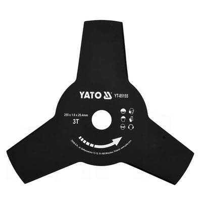 Disc Taietor Motocoasa 3 Laturi (Model Y) 255 x 25.4 x 1.6mm, Yato YT-85155