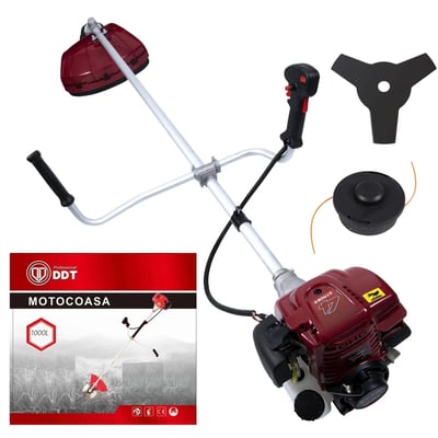 Motocoasa pe benzina DDT-1000L, 4 timpi, 7 CP, 62 CC, accesorii incluse
