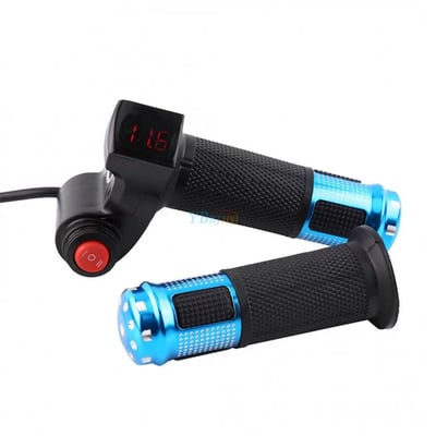 Acceleratie bicicleta / scuter electric (cu indicator de voltaj si buton On-OFF)