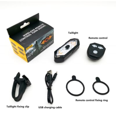 Semnalizare wireless trotineta / bicicleta, cu acumulator 800mah, incarcare USB