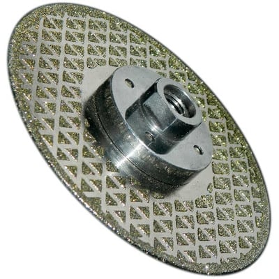 Disc diamantat pentru taiere si slefuire marmura, gresie, piatra, diametru 125mm, filet M14