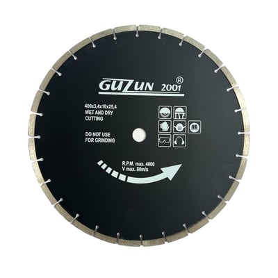 Disc taiat asfalt si beton diamantat, 400x25.4 mm, Guzun
