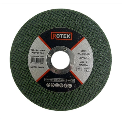 Disc debitat metal 125 X 1.2 X 22.23mm, ALL STEEL