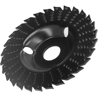 Disc circular slefuit, modelat, raspel, otel carburat, pentru lemn, plastic, ipsos, 125x22.2 mm