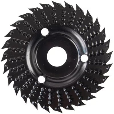 Disc circular slefuit, modelat, raspel, otel carburat, pentru lemn, plastic, ipsos, 125x22.2 mm