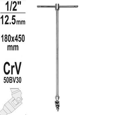 Antrenor cardanic tip T, prindere 1/2, 450 x 180 mm Yato YT-15293