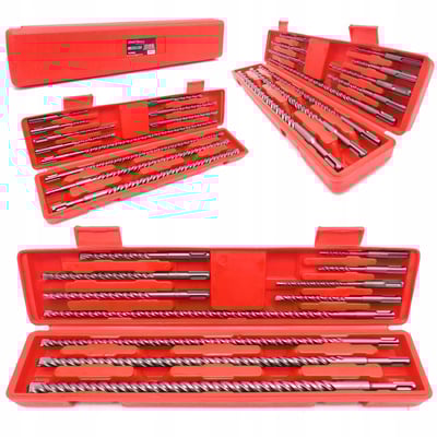 Set burghie pentru beton, Kraft&Dele KD984, SDS-Plus, 5-20 mm, 11 bucati