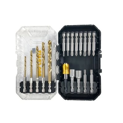 Set burghie pentru metal, biti, chei tubulare Procraft DBS-18, 18 piese