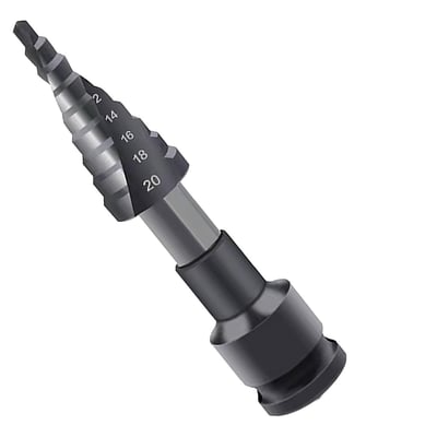 Burghiu conic in trepte, 4 – 20mm, pentru masina gaurit cu impact