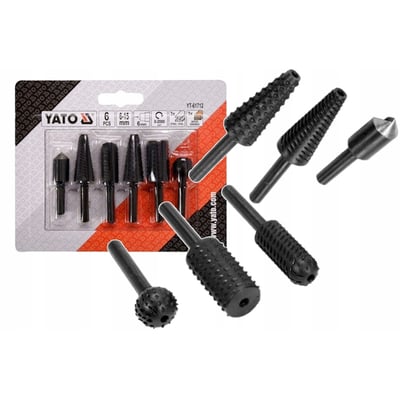 Set cutite frezat, Yato YT-61712, tija 6 mm, ambalaj carton, 6 bucati
