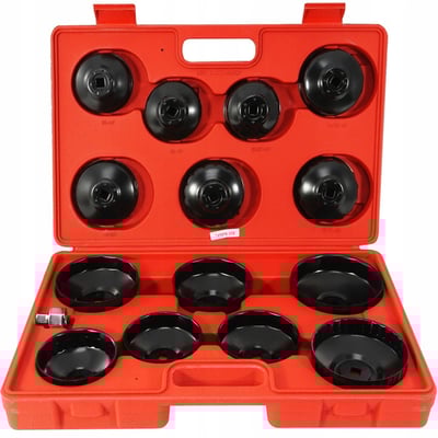 Set chei tubulare pentru filtru ulei, 15 piese