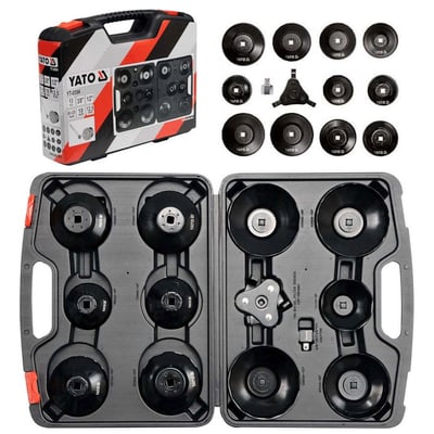 Set chei tubulare pentru filtru ulei, Yato YT-0594, 13 piese