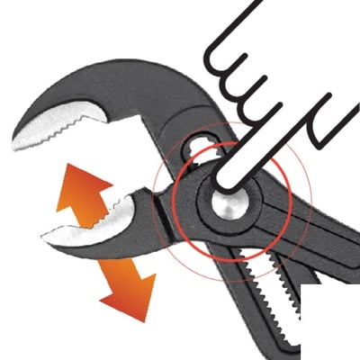 Cleste profesional tip papagal, reglare rapida cu buton, lungime 250mm, model 12090A