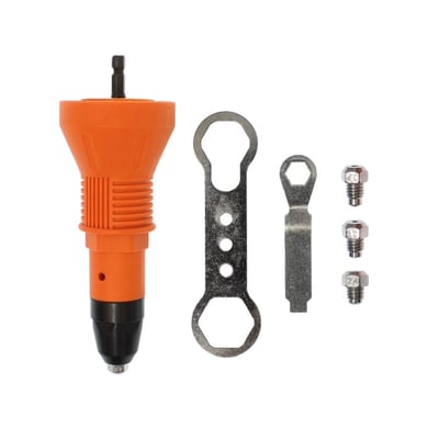 Adaptor electric pentru pistol de nituit, portocaliu, 2.4 - 4.8 mm