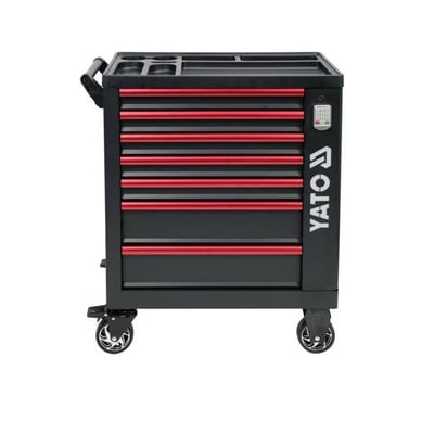Dulap de scule cu 7 sertare neechipat, cifru electronic, Yato YT-09004