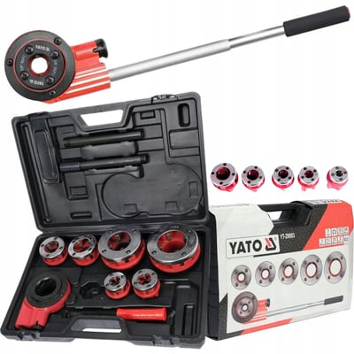 Set filiere cu clichet, Yato YT-29003, 1/2-2 inch, 6 bucati