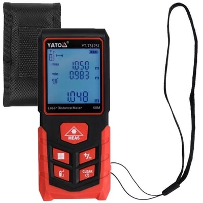 Telemetru laser, Yato YT-731251, 50 m, 2 mm/m